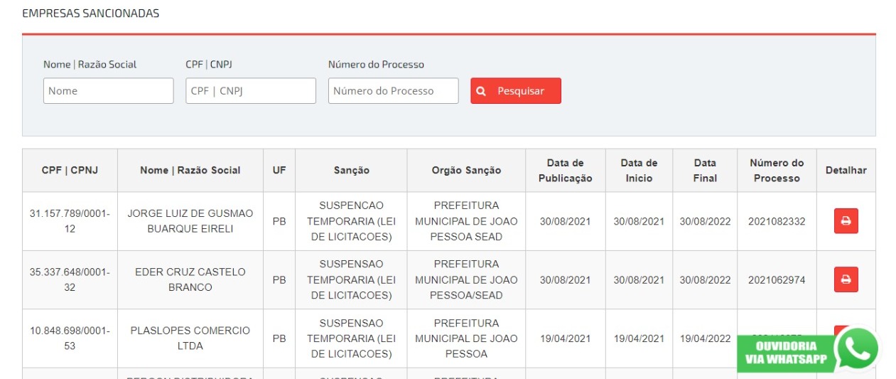 Portal da Transparência implanta página de Cadastro Municipal de ...