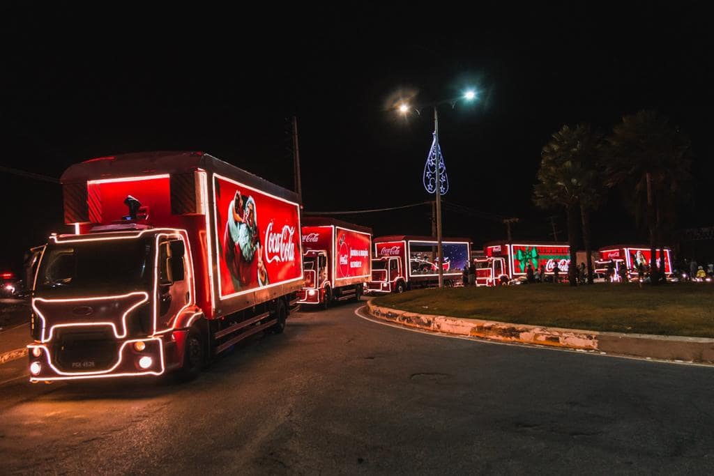 Caminhão estilo Coca-Cola Vermelho