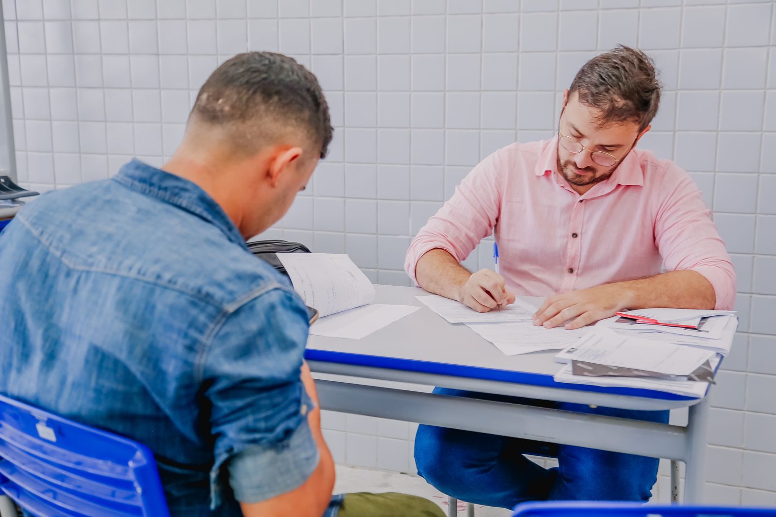 Prefeitura promove ação de saúde no ginásio da Escola Municipal Almirante Barroso, em Cruz das Armas