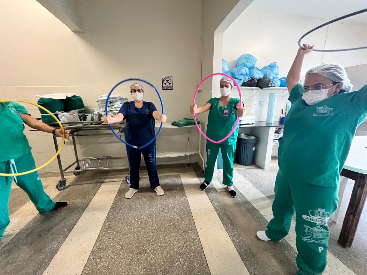 Ginástica laboral melhora saúde e desempenho dos servidores do Hospital Municipal Santa Isabel