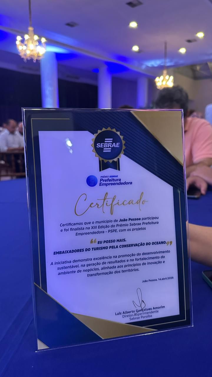 João Pessoa conquista segundo lugar na 13ª edição do Prêmio Sebrae Prefeitura Empreendedora